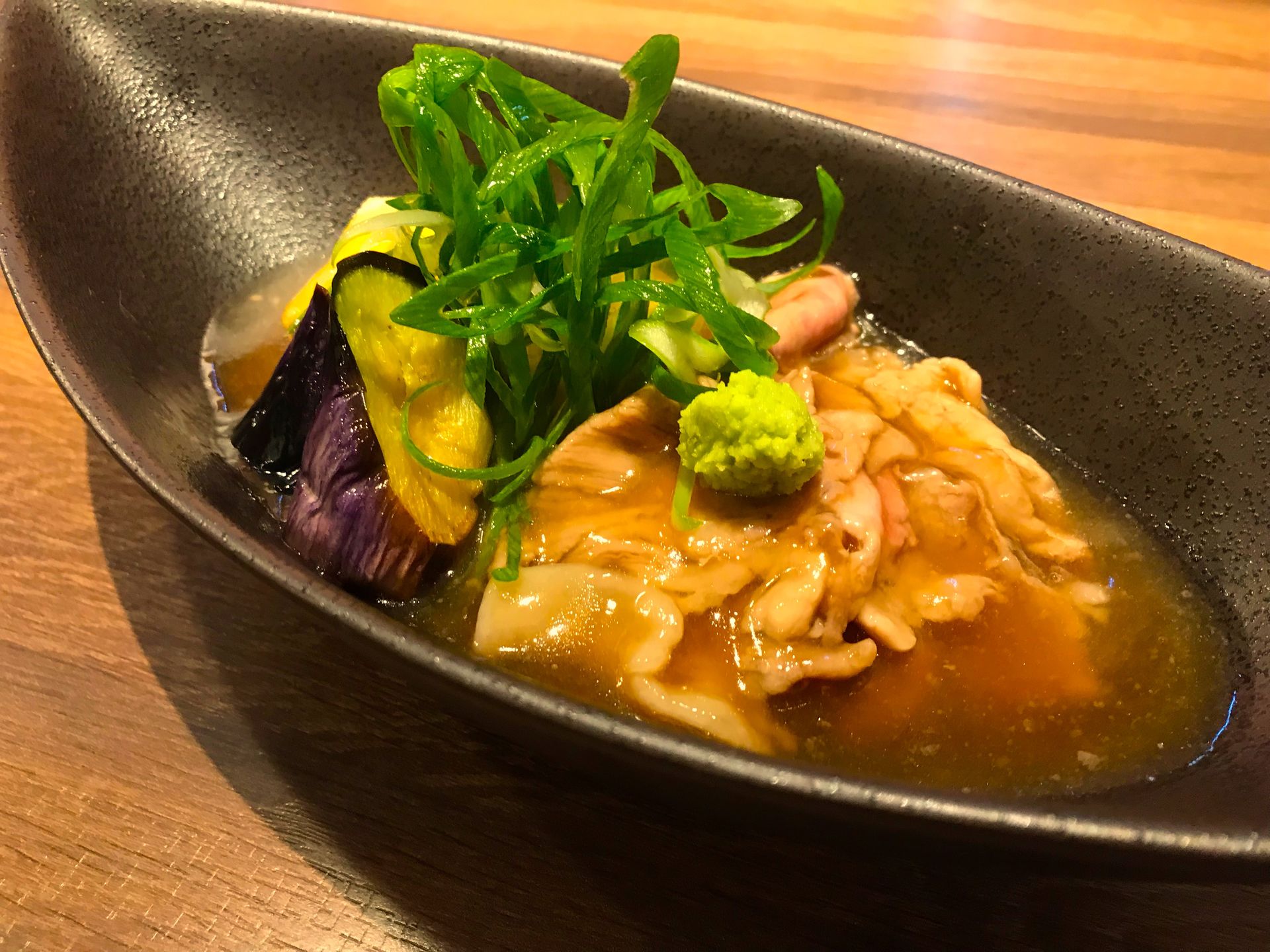 黒豚と九条葱の治部煮